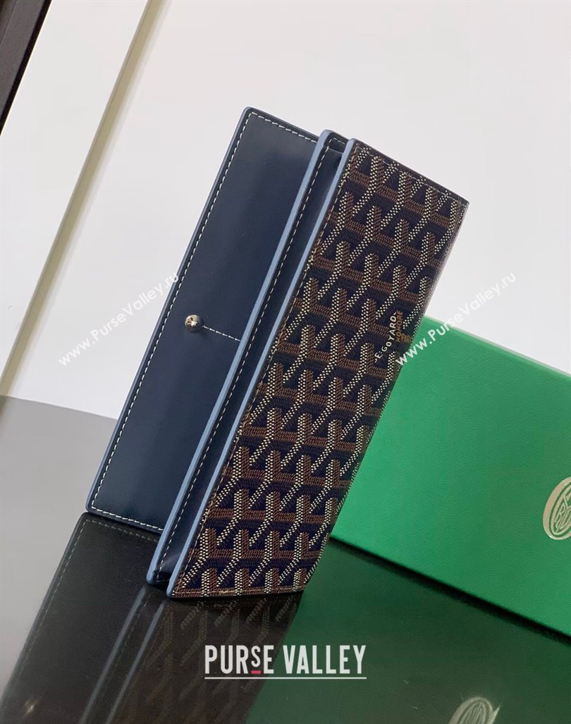 Goyard Richelieu Wallet Navy Blue 2024 3310 (ZHANG-240803017)