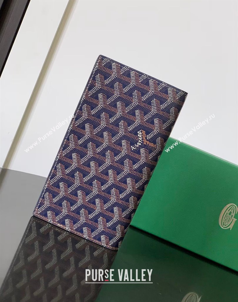 Goyard Richelieu Wallet Navy Blue 2024 3310 (ZHANG-240803017)