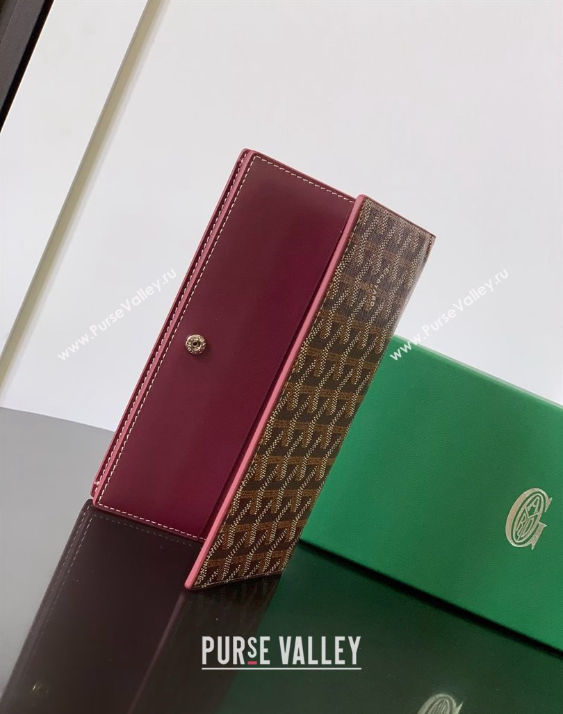 Goyard Richelieu Wallet Burgundy 2024 3310 (ZHANG-240803021)