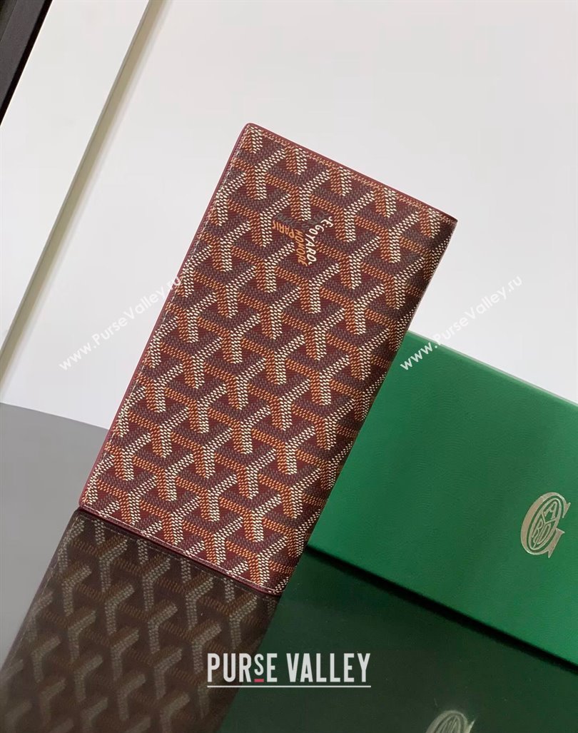 Goyard Richelieu Wallet Burgundy 2024 3310 (ZHANG-240803021)