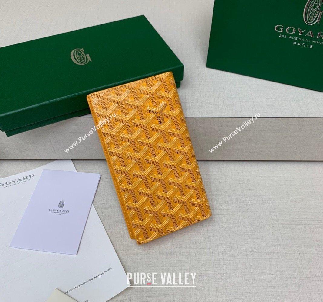 Goyard Saint-Lambert Phone Case Wallet Yellow 2024 8515 (ZHANG-240827034)