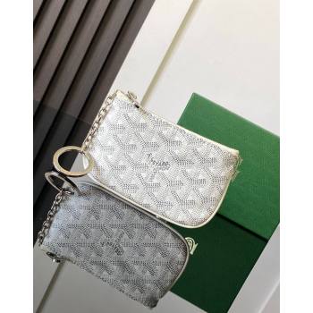 Goyard Senat Nano Key Pouch White 2024 3317 (ZHANG-240827044)