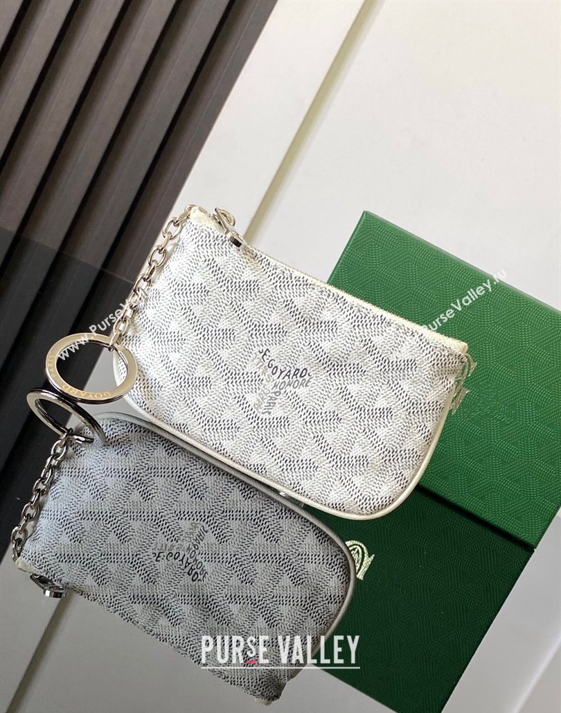 Goyard Senat Nano Key Pouch White 2024 3317 (ZHANG-240827044)