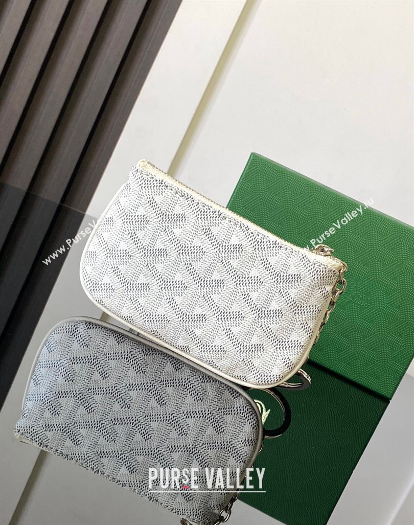 Goyard Senat Nano Key Pouch White 2024 3317 (ZHANG-240827044)