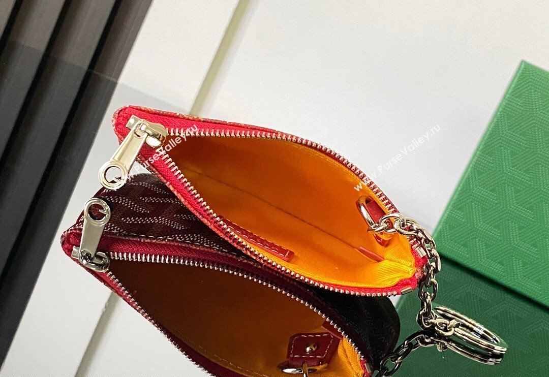 Goyard Senat Nano Key Pouch Red 2024 3317 (ZHANG-240827045)