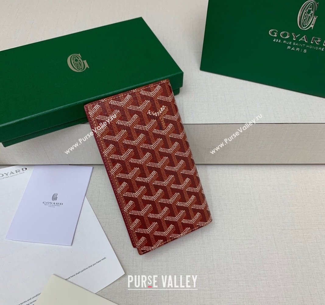 Goyard Saint-Lambert Phone Case Wallet Red 2024 8515 (ZHANG-240827035)