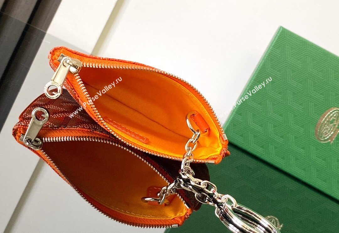 Goyard Senat Nano Key Pouch Orange 2024 3317 (ZHANG-240827049)