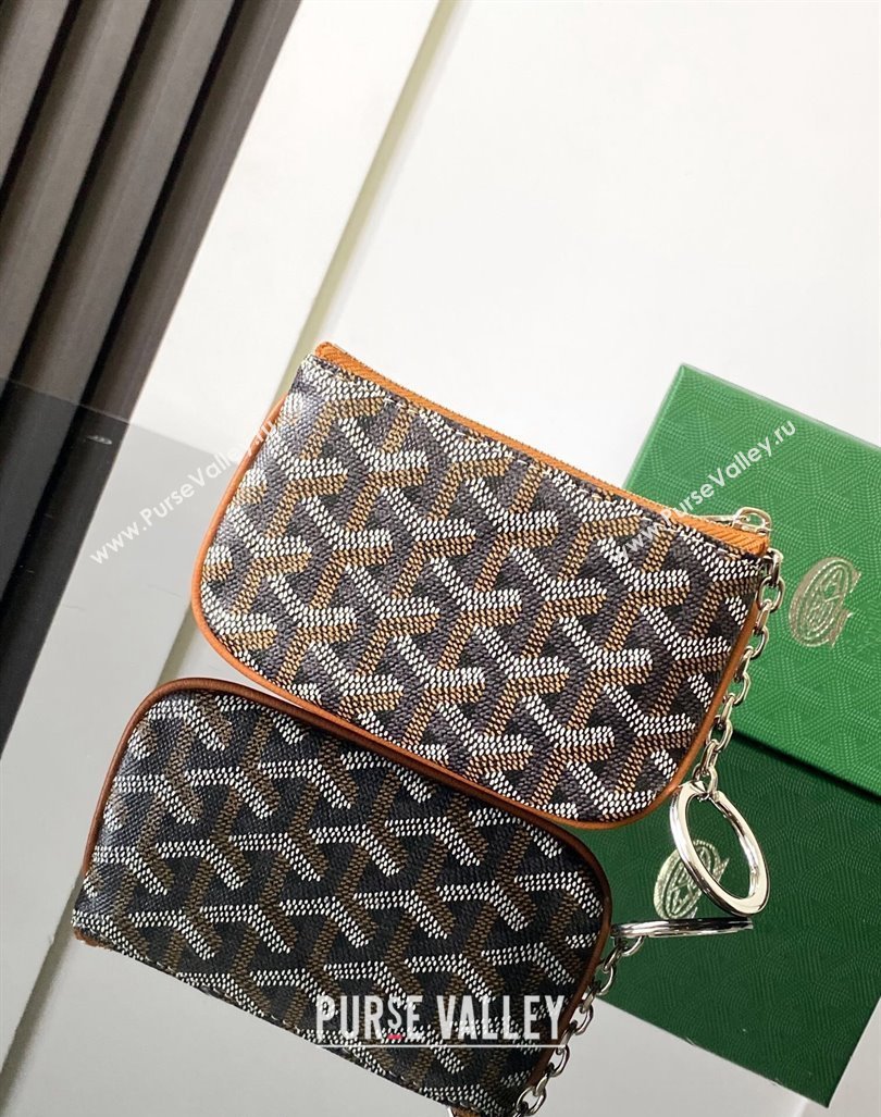 Goyard Senat Nano Key Pouch Brown 2024 3317 (ZHANG-240827051)