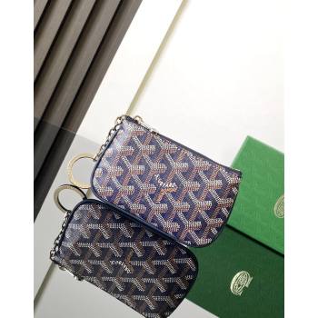 Goyard Senat Nano Key Pouch Navy Blue 2024 3317 (ZHANG-240827053)
