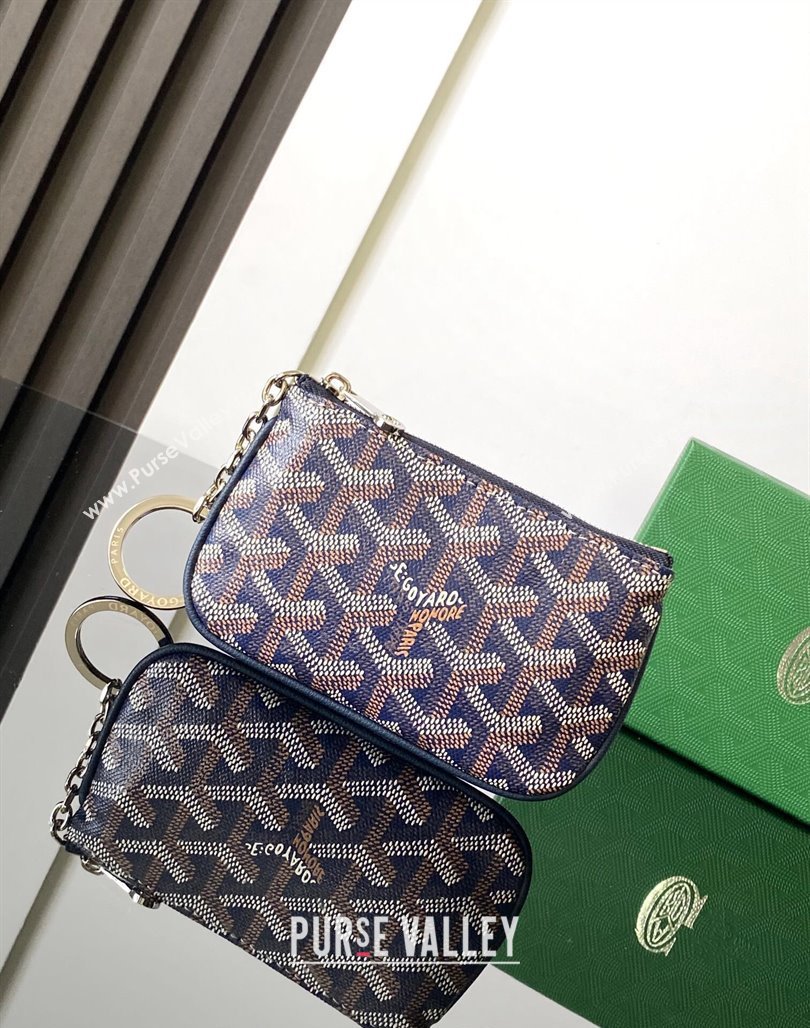 Goyard Senat Nano Key Pouch Navy Blue 2024 3317 (ZHANG-240827053)