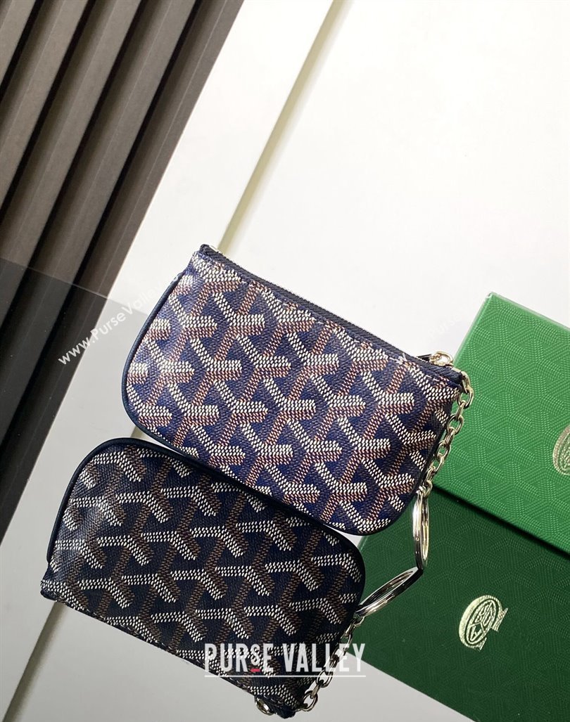 Goyard Senat Nano Key Pouch Navy Blue 2024 3317 (ZHANG-240827053)