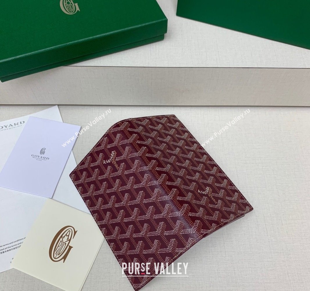 Goyard Saint-Lambert Phone Case Wallet Burgundy 2024 8515 (ZHANG-240827037)