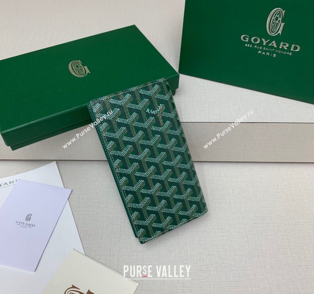 Goyard Saint-Lambert Phone Case Wallet Green 2024 8515 (ZHANG-240827042)