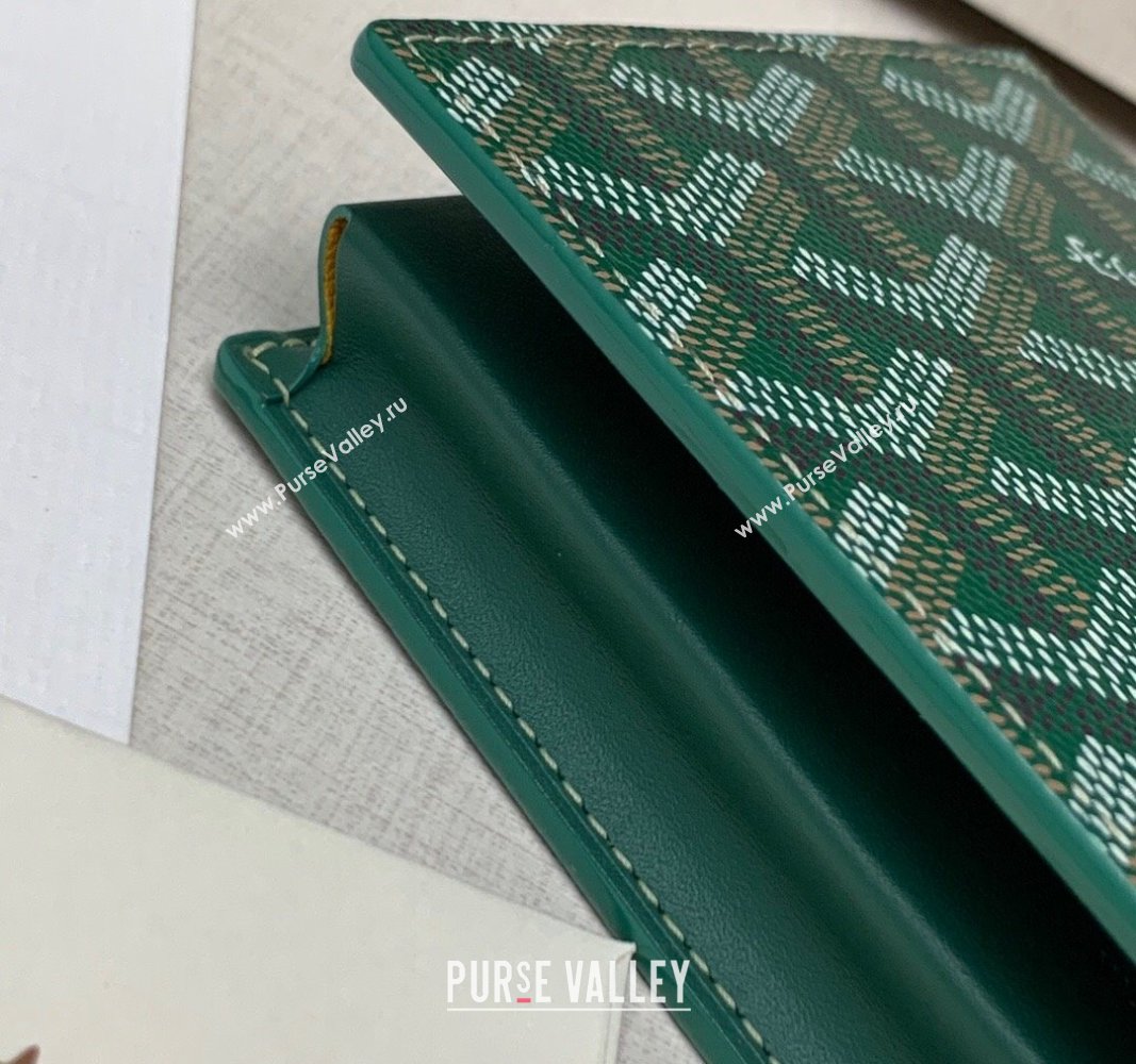 Goyard Saint-Lambert Phone Case Wallet Green 2024 8515 (ZHANG-240827042)