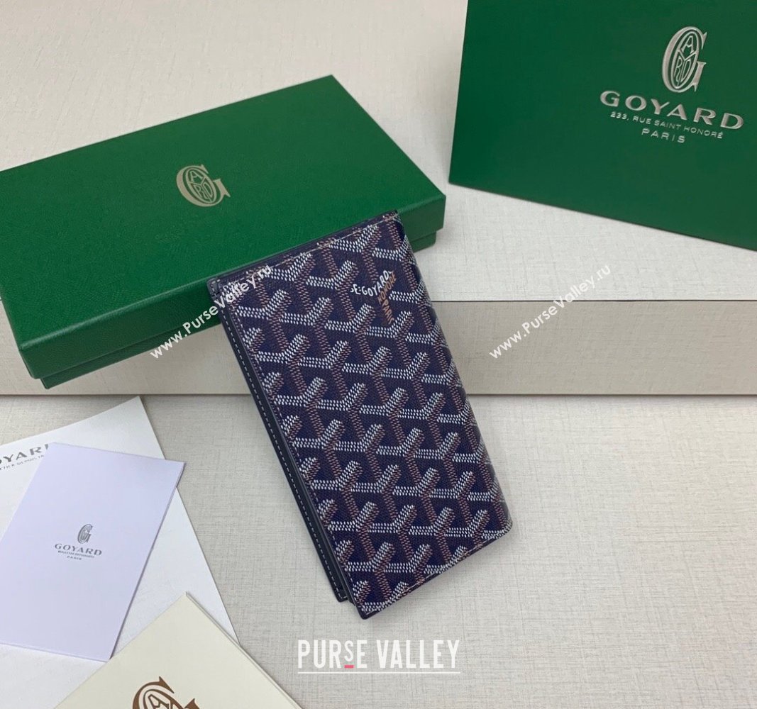 Goyard Saint-Lambert Phone Case Wallet Navy Blue 2024 8515 (ZHANG-240827043)