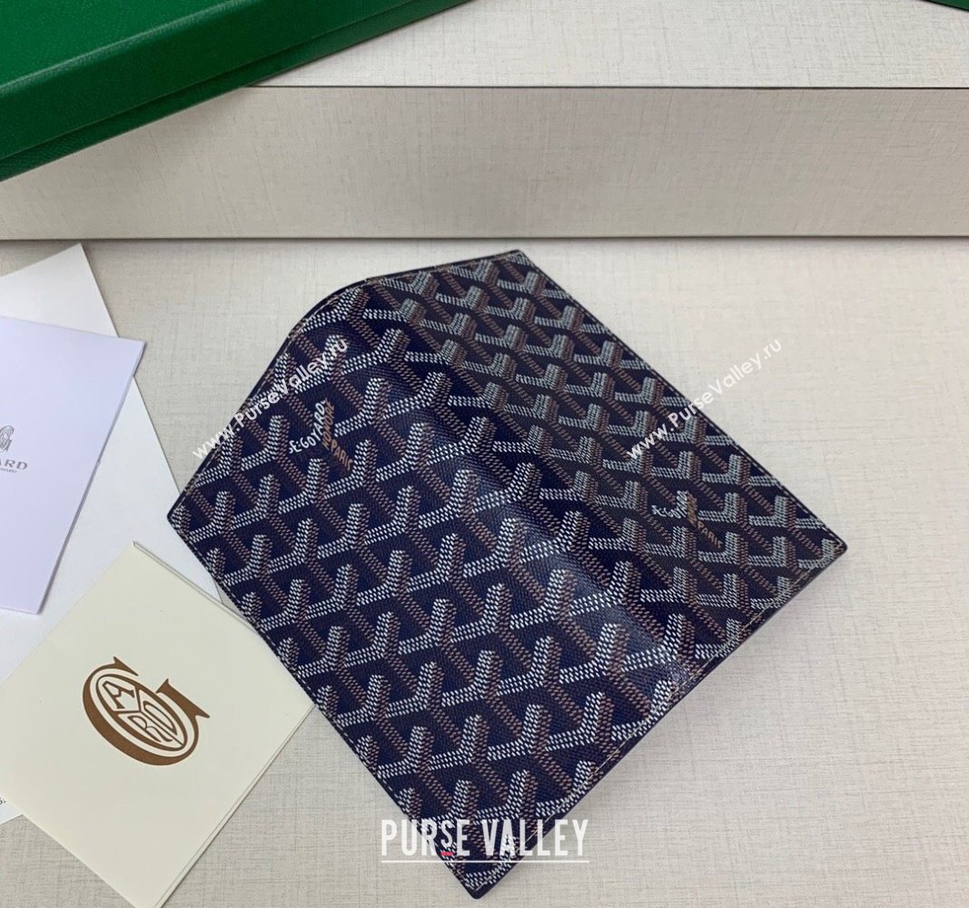 Goyard Saint-Lambert Phone Case Wallet Navy Blue 2024 8515 (ZHANG-240827043)