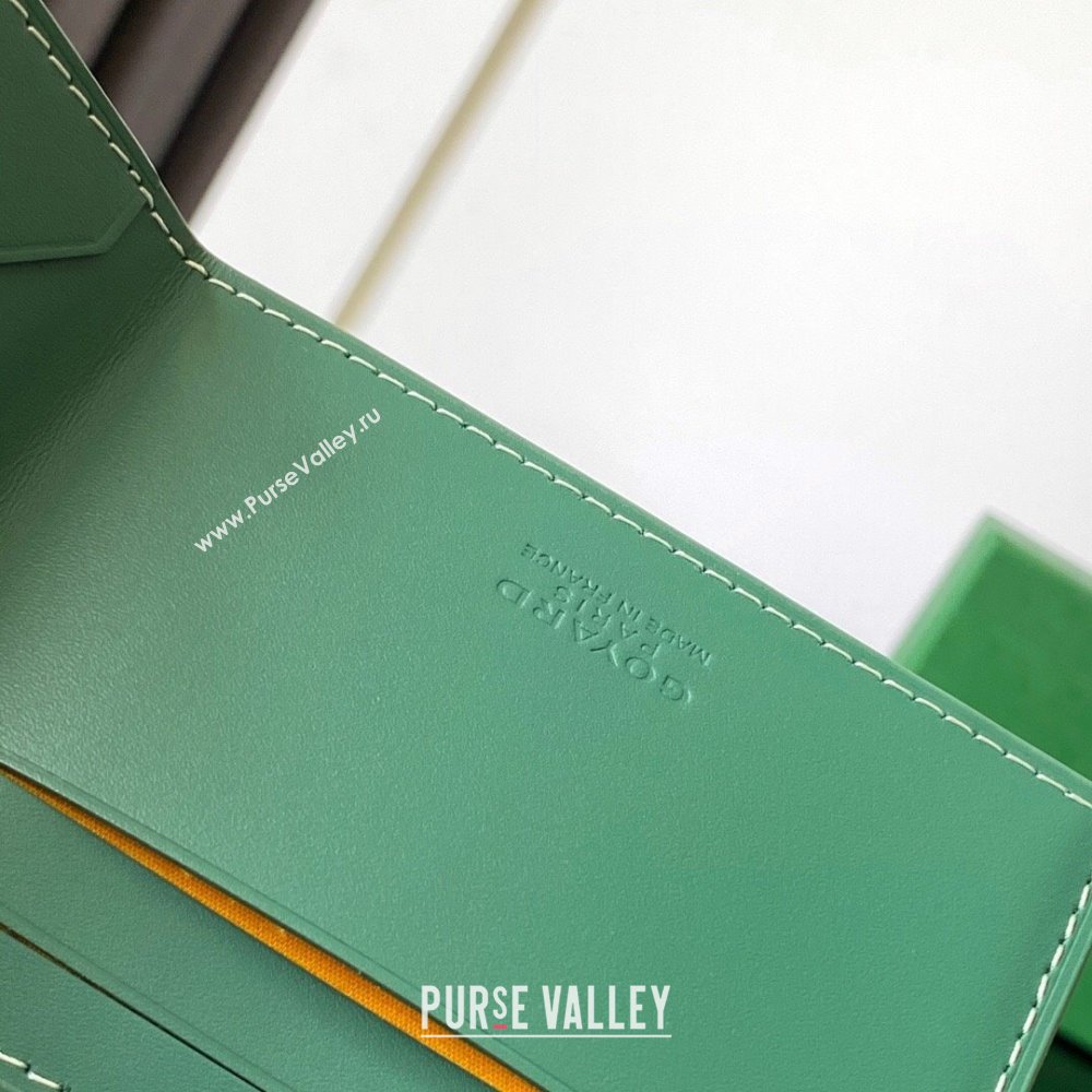 Goyard Insert Victoire Card Wallet Green 2024 GY3315 (ZHANG-240920108)