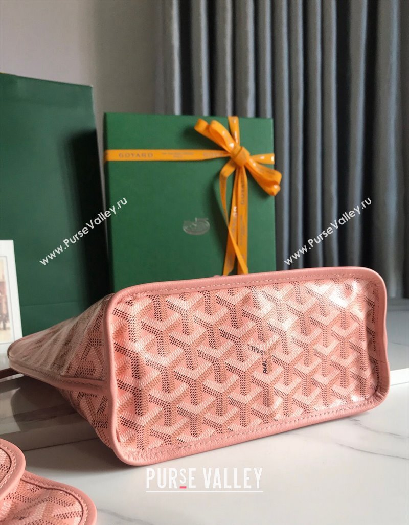 Goyard Anjou Mini Tote bag with Y Print Powder Pink 2024 020660 (nana-24103047)