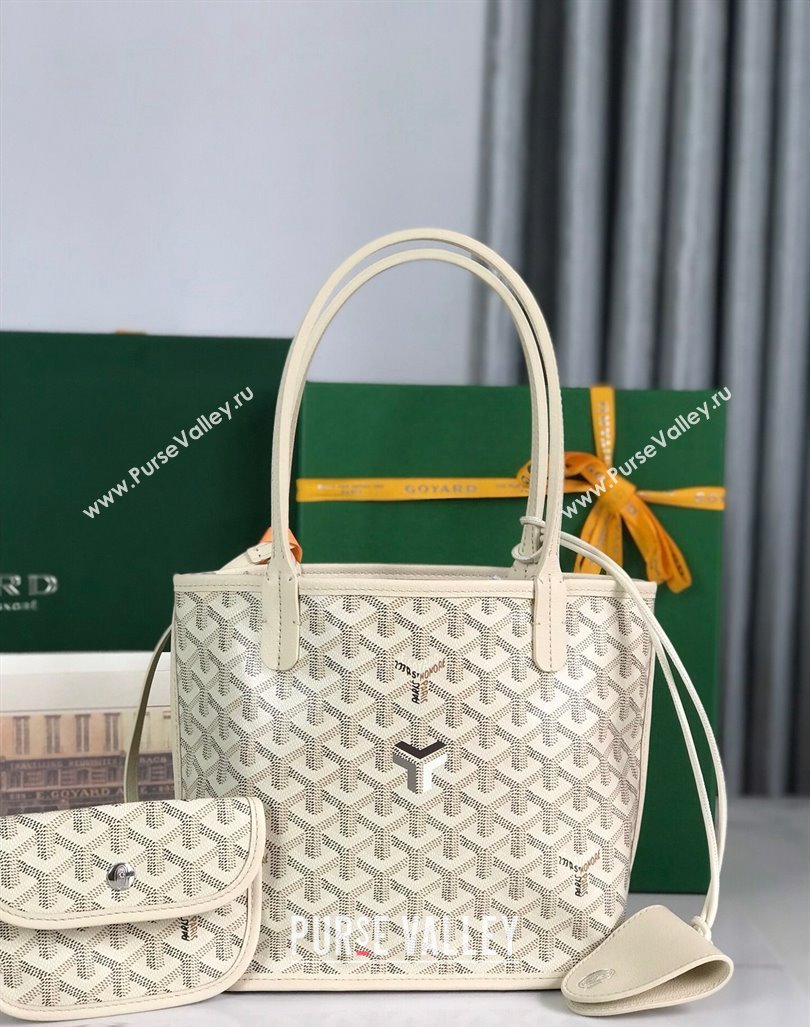 Goyard Anjou Mini Tote bag with Y Print Sand Beige 2024 020660 (nana-24103049)