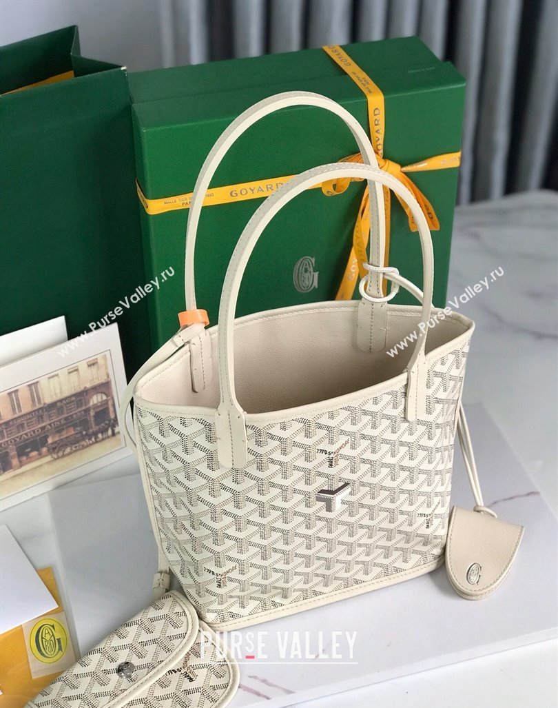 Goyard Anjou Mini Tote bag with Y Print Sand Beige 2024 020660 (nana-24103049)