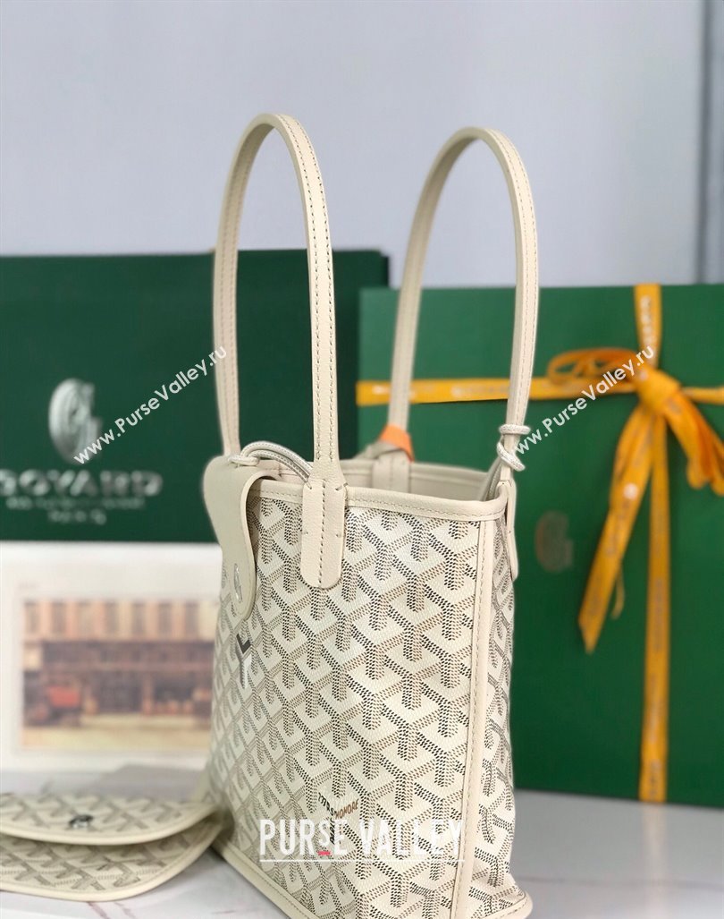 Goyard Anjou Mini Tote bag with Y Print Sand Beige 2024 020660 (nana-24103049)