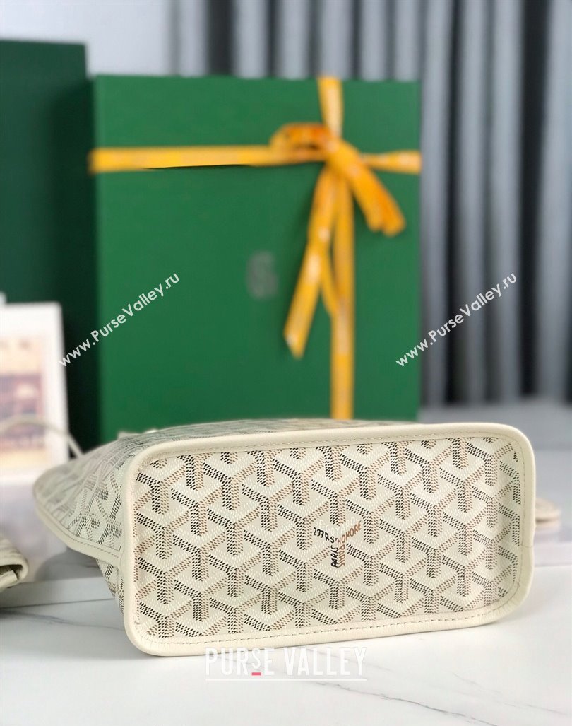 Goyard Anjou Mini Tote bag with Y Print Sand Beige 2024 020660 (nana-24103049)