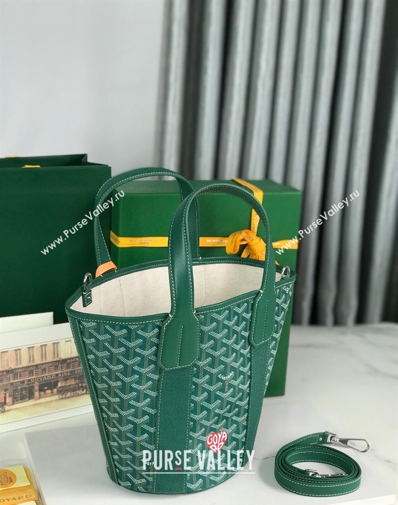 Goyard Belharra Tote bag with Heart Print Green 2024 120230 (nana-24103057)