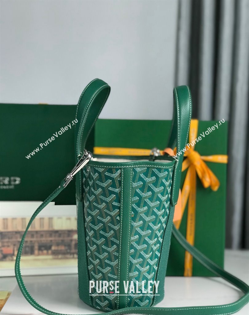 Goyard Belharra Tote bag with Heart Print Green 2024 120230 (nana-24103057)