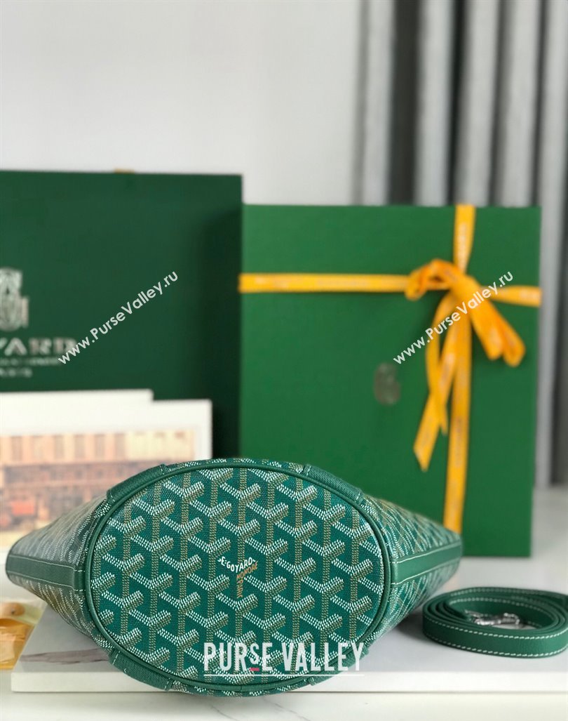 Goyard Belharra Tote bag with Web Heart Green 2024 120230 (nana-24103058)