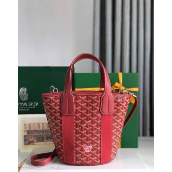 Goyard Belharra Tote bag with Heart Print Red 2024 120230 (nana-24103059)