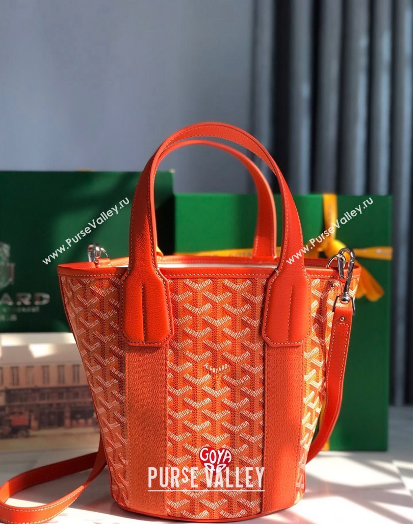 Goyard Belharra Tote bag with Heart Print Orange 2024 120230 (nana-24103060)