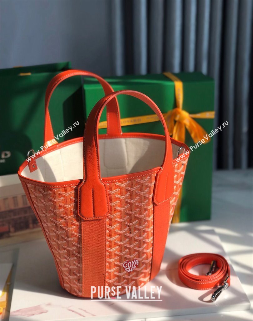 Goyard Belharra Tote bag with Heart Print Orange 2024 120230 (nana-24103060)