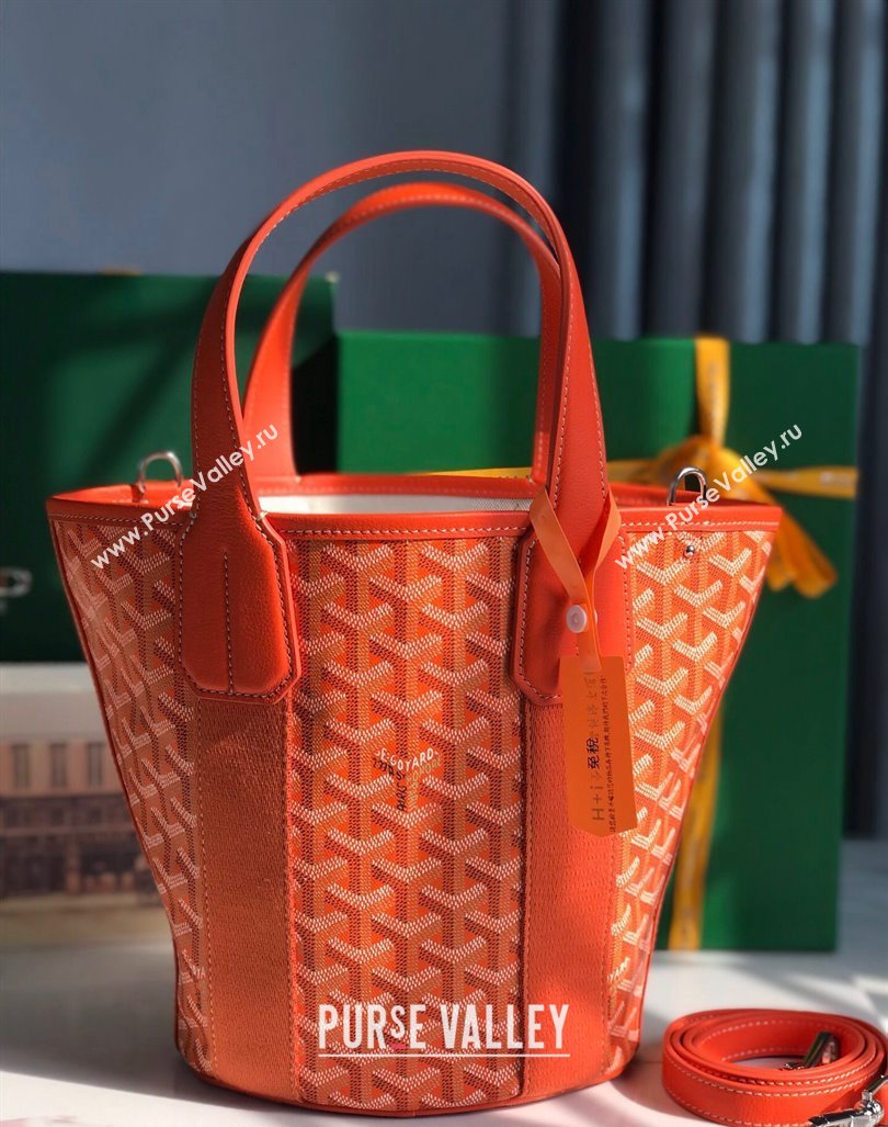 Goyard Belharra Tote bag with Heart Print Orange 2024 120230 (nana-24103060)