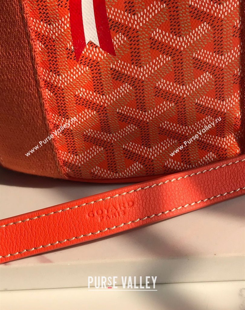 Goyard Belharra Tote bag with Heart Print Orange 2024 120230 (nana-24103060)