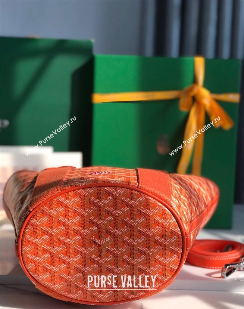 Goyard Belharra Tote bag with Heart Print Orange 2024 120230 (nana-24103060)