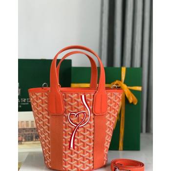 Goyard Belharra Tote bag with Web Heart Orange 2024 120230 (nana-24103061)