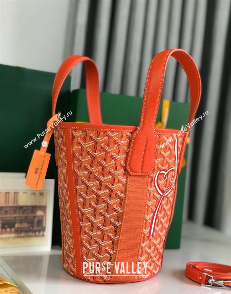 Goyard Belharra Tote bag with Web Heart Orange 2024 120230 (nana-24103061)