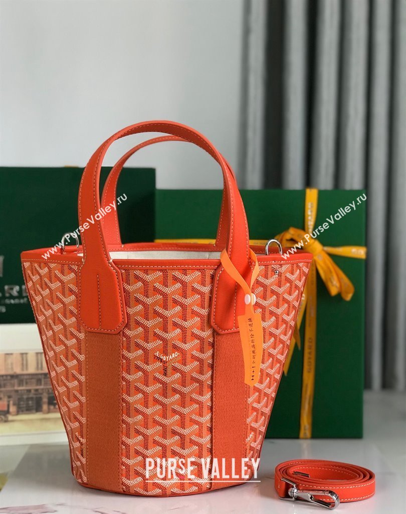 Goyard Belharra Tote bag with Web Heart Orange 2024 120230 (nana-24103061)