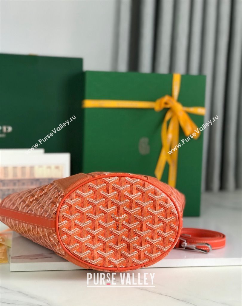 Goyard Belharra Tote bag with Web Heart Orange 2024 120230 (nana-24103061)