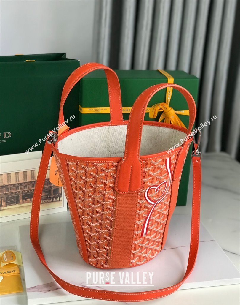 Goyard Belharra Tote bag with Web Heart Orange 2024 120230 (nana-24103061)