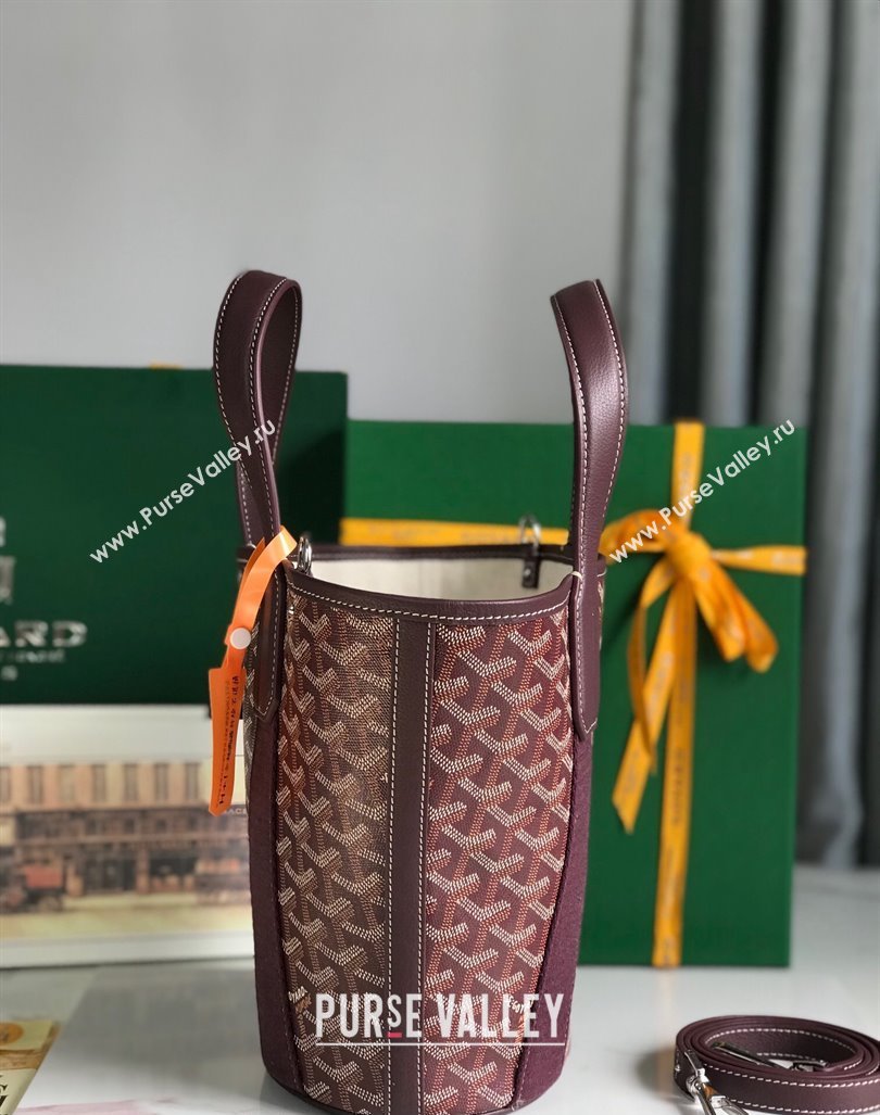 Goyard Belharra Tote bag with Web Heart Burgundy 2024 120230 (nana-24103062)