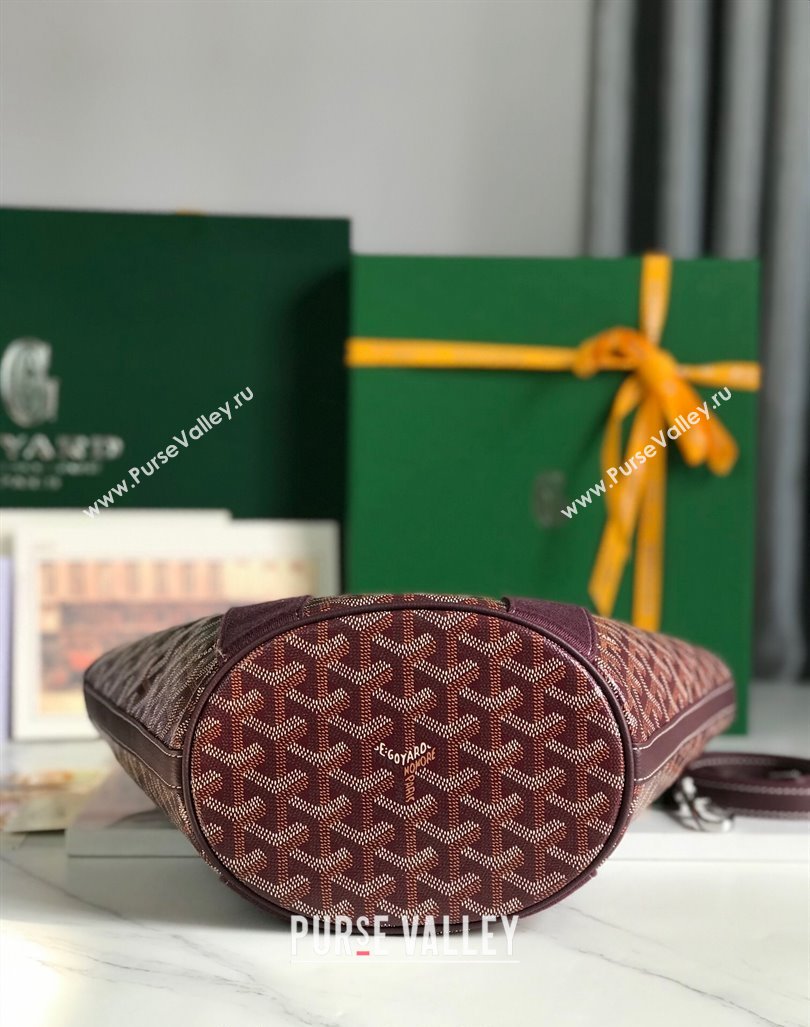 Goyard Belharra Tote bag with Web Heart Burgundy 2024 120230 (nana-24103062)