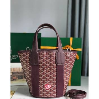 Goyard Belharra Tote bag with Heart Print Burgundy 2024 120230 (nana-24103063)