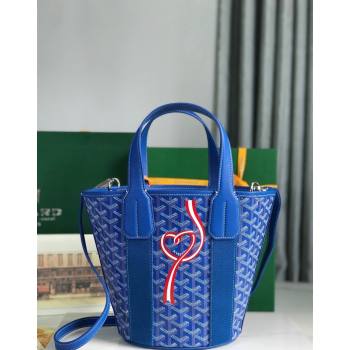 Goyard Belharra Tote bag with Web Heart Sky Blue 2024 120230 (nana-24103064)
