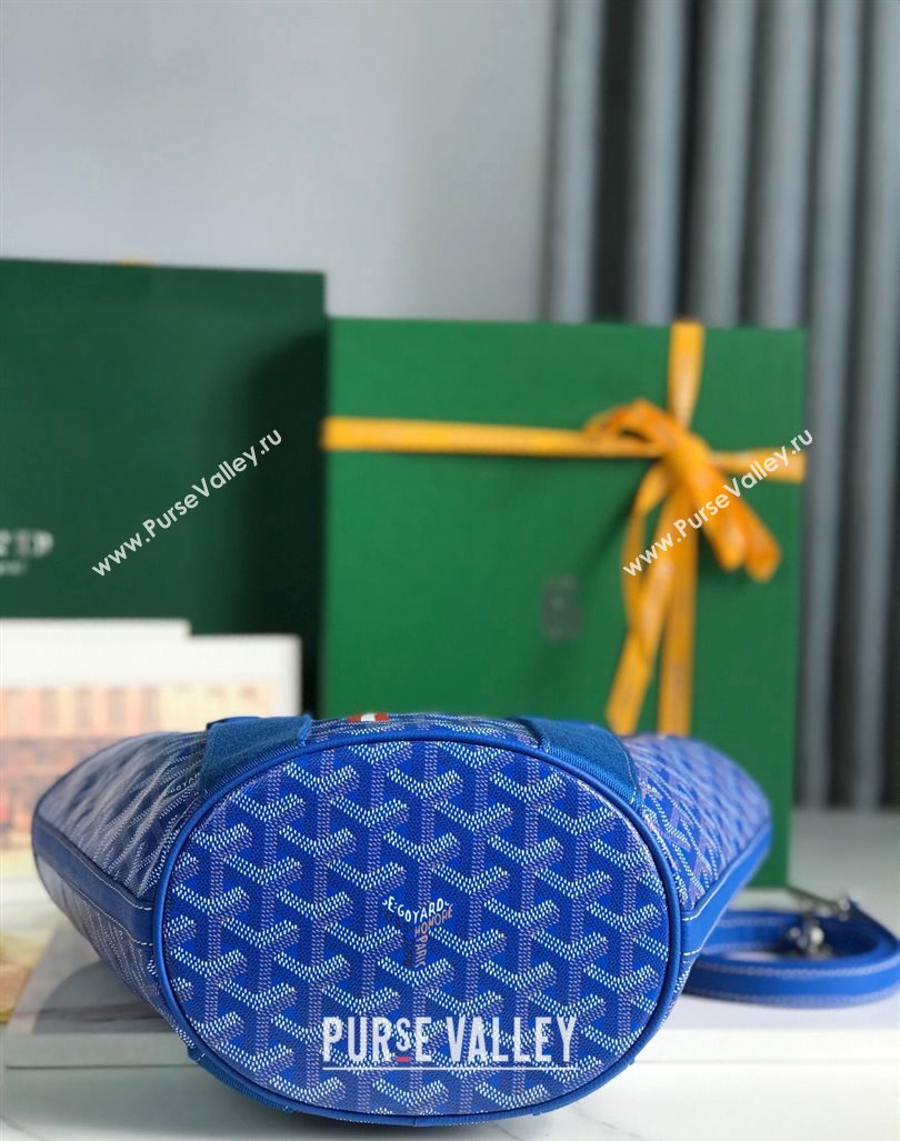 Goyard Belharra Tote bag with Web Heart Sky Blue 2024 120230 (nana-24103064)