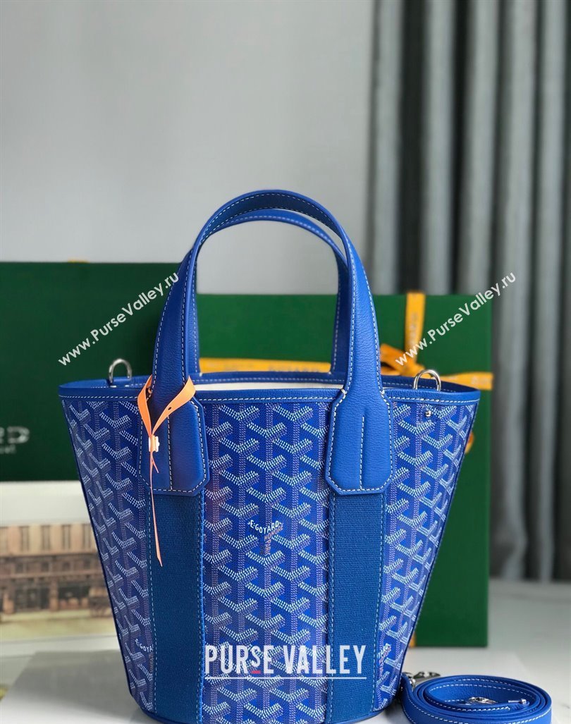 Goyard Belharra Tote bag with Web Heart Sky Blue 2024 120230 (nana-24103064)