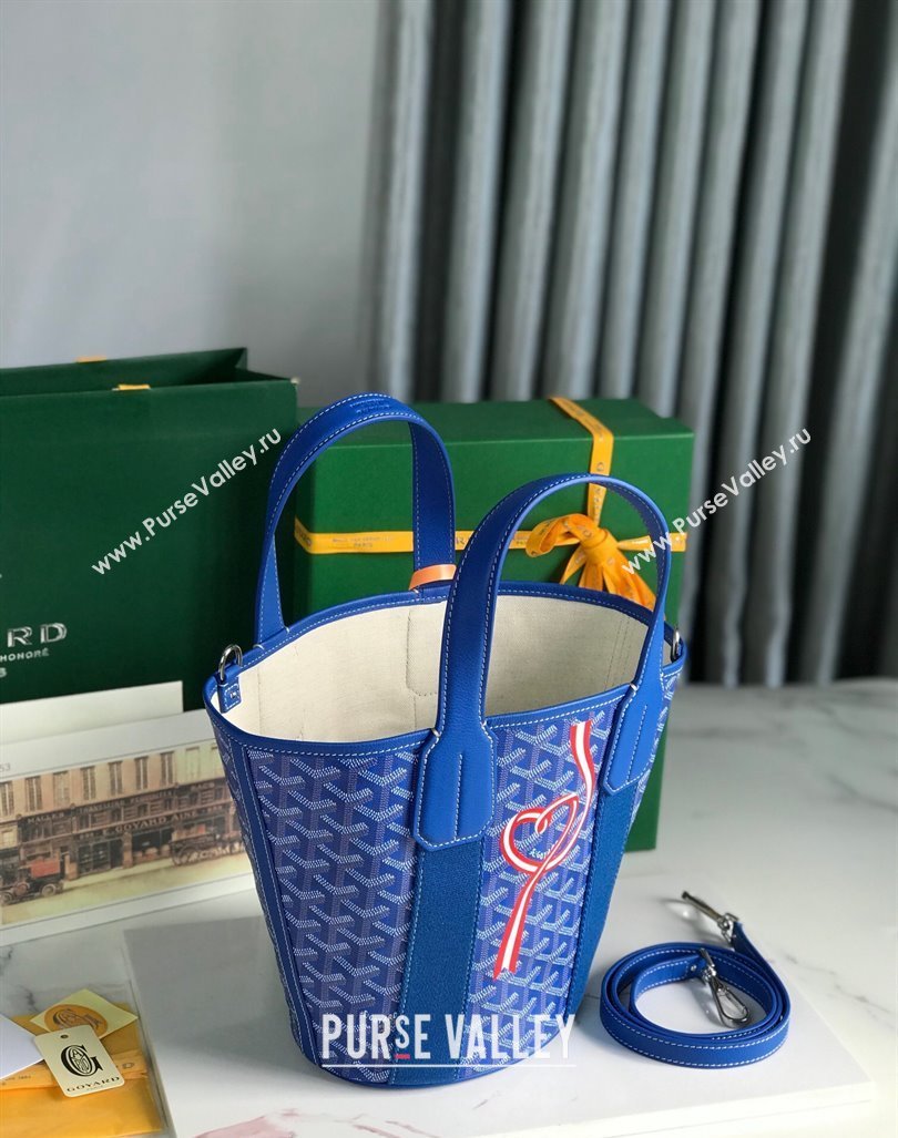 Goyard Belharra Tote bag with Web Heart Sky Blue 2024 120230 (nana-24103064)