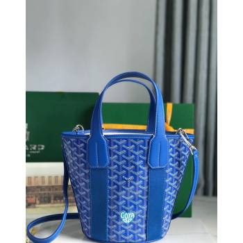 Goyard Belharra Tote bag with Heart Print Sky Blue 2024 120230 (nana-24103065)