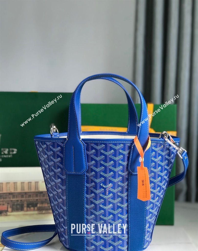 Goyard Belharra Tote bag with Heart Print Sky Blue 2024 120230 (nana-24103065)