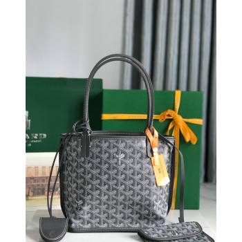 Goyard Anjou Mini Tote bag with Heart Print Grey 2024 020660 (nana-24103050)